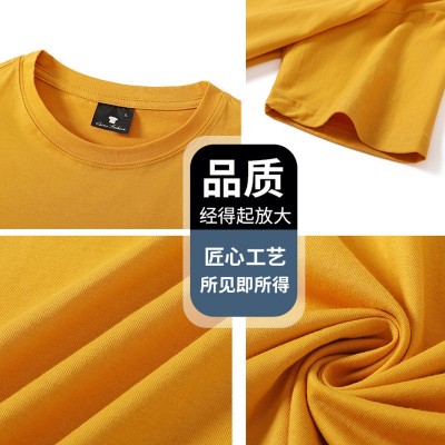 圆领t恤定印logo制做活动工衣工作服厂服活动团体服文化衫刺绣订图3