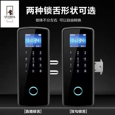 酒店宾馆防盗木门指纹密码锁 不锈钢远程家用智能智能电子锁图2