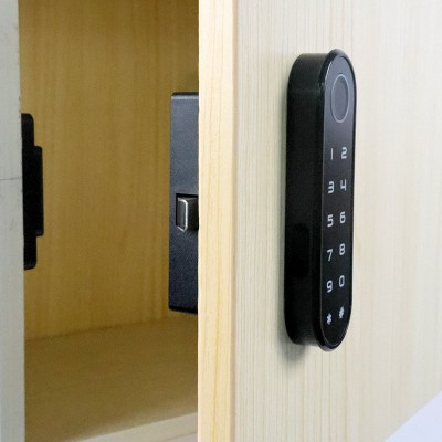 奇点F153智能家具锁办公家具锁指纹密码组合适用文件柜储物柜衣柜图2