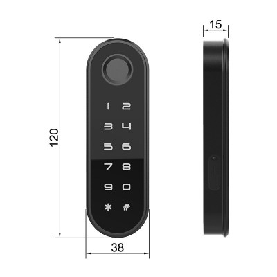 奇点F153智能家具锁办公家具锁指纹密码组合适用文件柜储物柜衣柜图4