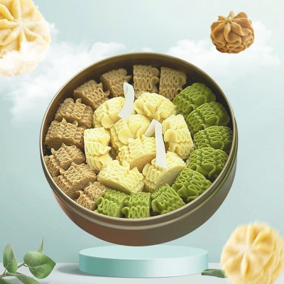 小花曲奇饼干礼盒装送礼进口黄油曲奇饼伴手礼零食饼干批发/代发图3