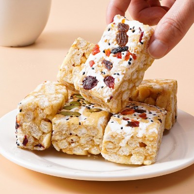 【网红同款】水果奶盖沙琪玛坚果早餐食品小零食品糕点整 箱批发图4