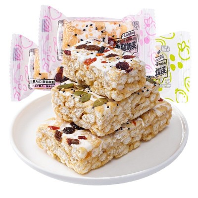 【网红同款】水果奶盖沙琪玛坚果早餐食品小零食品糕点整 箱批发图5