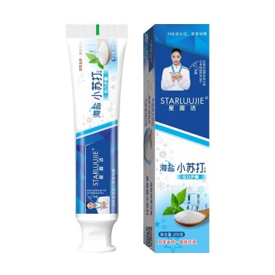 星露洁牙膏工厂直发 星露洁密泡海盐小苏打牙膏炫白护龈清新口气图4