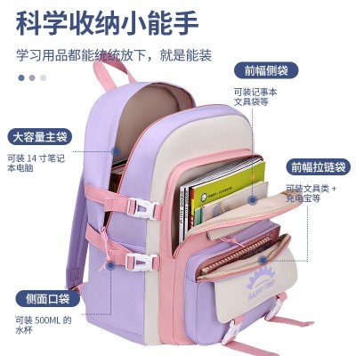 书包ins风女可爱韩版高中生初中生小学生三到五六年级双肩包背包图4