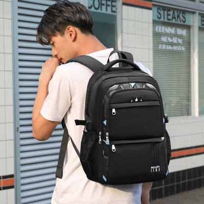 中学生书包男减负护脊初中生双肩包新款轻便防水高中生背包大容量图3
