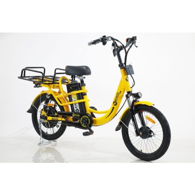实用款48V400W送餐电动自行车钢架、前后减震 20寸城市电动自行车图4