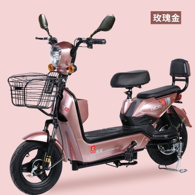 跨境新国标外贸出口两轮电动车男女双人小型电瓶车48V电动自行车图3