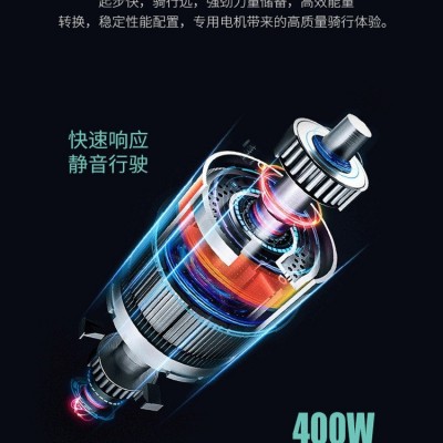 厂家批发直销两轮代步车超轻骑行双人 新款折叠电动车自行车代驾图2