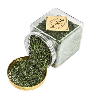 原产地新茶信阳毛尖茶绿茶明前嫩芽雀舌 浓香型散装罐装125克批发图3