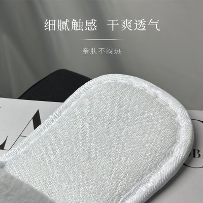 一次性拖鞋酒店民宿宾馆美容院家用厂家现货加厚夏季客人防滑棉麻图2