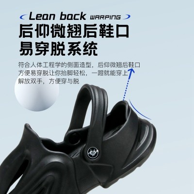 男士拖鞋家用防滑防水EVA室外凉拖休闲4.0两穿踩屎感洞洞鞋高颜值图4