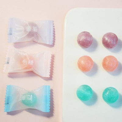 日系网红白桃味硬糖创意表白糖果清凉薄荷糖小红书结婚喜糖批发图2