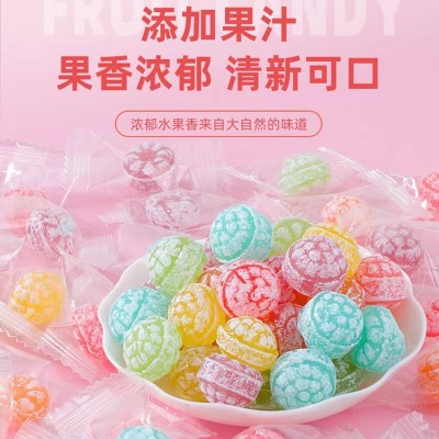 花瓣水果糖高颜值网红硬糖果酸甜什锦水果糖零食休闲零食一件代发图4