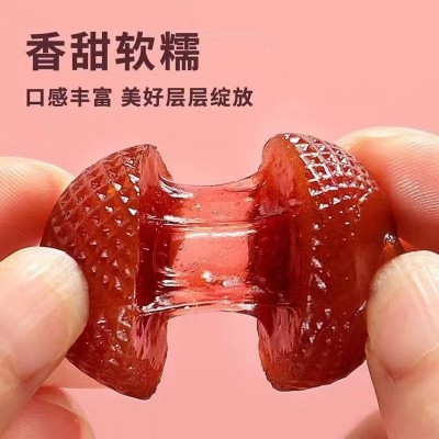 爆浆山楂球流心山楂软糖草莓香橙蓝莓味夹心蜜饯果脯独立包装批发图5