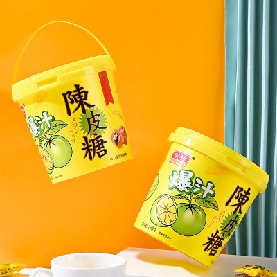 京特陈皮糖软糖喜糖散装糖爆浆糖果酸甜味夹心办公休闲零食批发图4