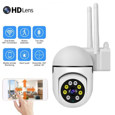 家用室内小球机家用摄像头监控器无线wifi连接手机远程高清夜视图2