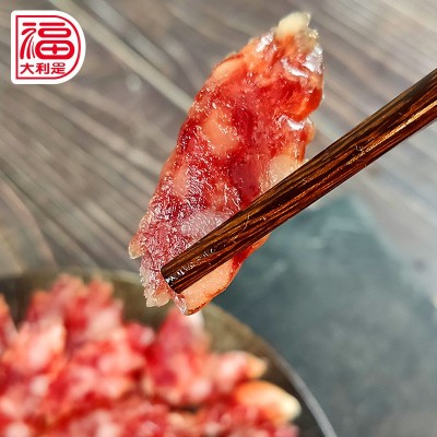 现货批发广东香肠咸甜味散装餐饮广味烤肠腊味煲仔饭纯肉广式腊肠图3