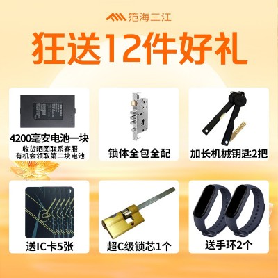 【399包安装】3D人脸识别远程可视智能锁密码指纹锁锁逗留抓拍图2
