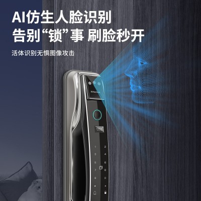 人脸识别指纹锁批发防盗门智能门锁家用电子密码锁可视猫眼智能锁图4