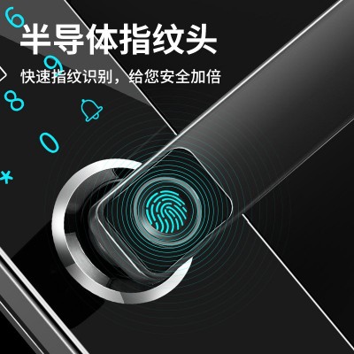 一握开智能锁厂家家用防盗门密码锁电子锁智能门锁工程指纹锁涂鸦图2