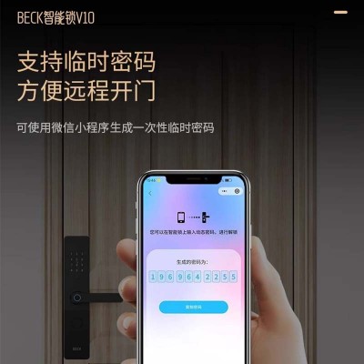 BECK/博克指纹锁智能门锁家用防盗门电子密码锁木门智能锁V10图3