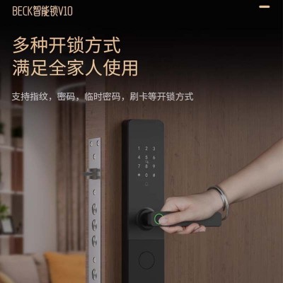 BECK/博克指纹锁智能门锁家用防盗门电子密码锁木门智能锁V10图4
