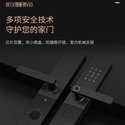 BECK/博克指纹锁智能门锁家用防盗门电子密码锁木门智能锁V10图2