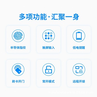 指纹锁家用入户门酒店公寓密码锁涂鸦一握开智能锁室内门防盗锁图4