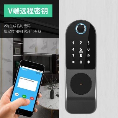 防水外装铁门指纹锁户外老式门tuya涂鸦电子门锁智能公寓密码通通图3