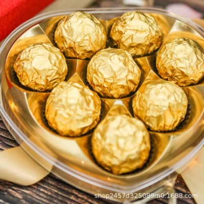 情人节巧克力金莎球巧克力礼盒发货成人儿童休闲零食图3