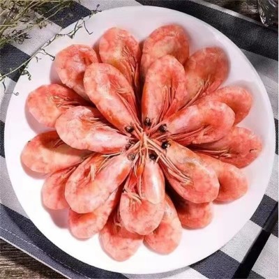 北极甜虾头籽腹籽新货虾冰籽虾元宝虾净重无冰批发熟冻水产长额虾图4