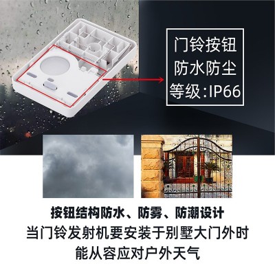 厂家批发别墅家用店铺远距离无线门铃家用防水耐低温直流门铃货源图4