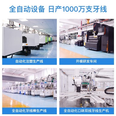 荣俏50支盒装牙线批发一次性高分子牙线棒便携盒牙线签家 用剔牙线图4
