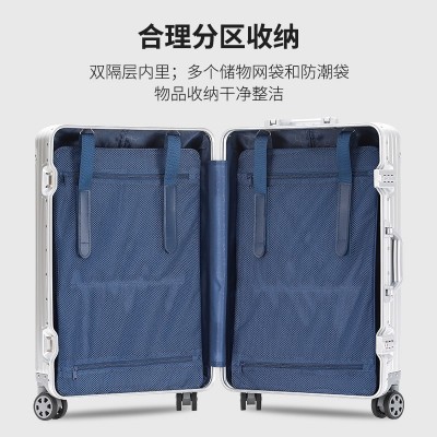 工厂直销铝镁合金拉杆箱万向轮密码锁拉杆箱登机箱批发一件代发图3