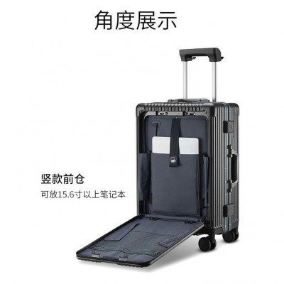 高质量行李箱铝框拉杆箱20寸登机箱商务24寸密码箱防刮旅行万向轮图3