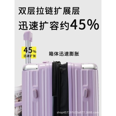 行李箱女大容量可扩展旅行箱扩容拉杆箱新款密码箱子防爆拉链箱男图2