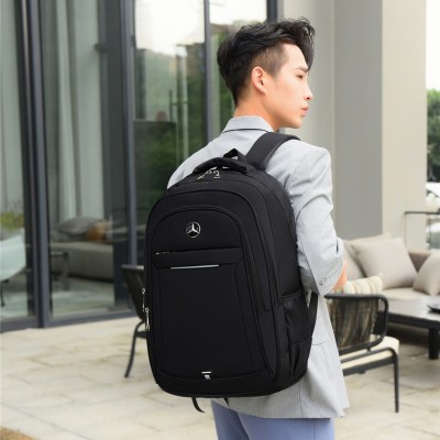 双肩包男士新款大容量商务电脑包时尚休闲初高中学生旅游外出背包图2