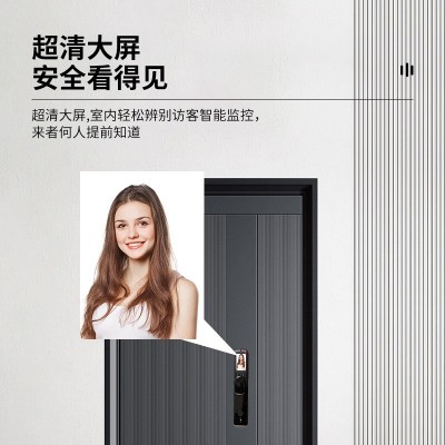 3D人脸识别智能锁全自动解锁猫眼可视智能锁家用商用密码锁电子锁图3