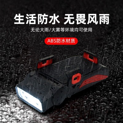 新款四合一自行车灯夜骑前灯手机架带喇叭充电宝单车山地自行车灯图3
