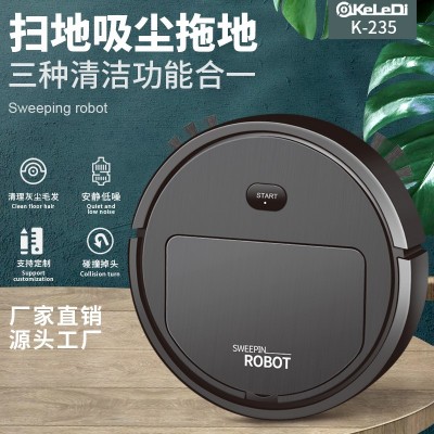 充电款智能扫地机器人家用吸扫拖三合一吸尘器 厂家批发 会销礼品图3