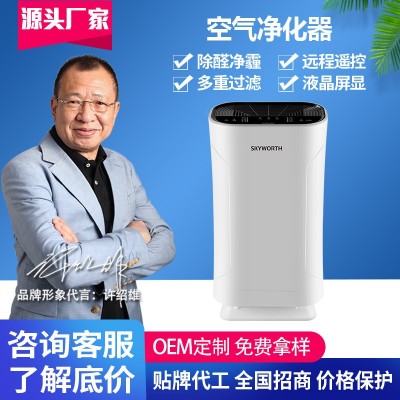 代工贴牌跨境电商家用空气净化器负离子UV杀菌净化器年会礼品 OEM图3