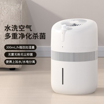 诺比克4L上加水冷蒸发无雾加湿器家用大容量水洗负离子空气净化器图2