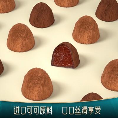 【高端连锁推荐】无蔗糖纯手工松露形夹心巧克力礼盒定做品牌合作图2
