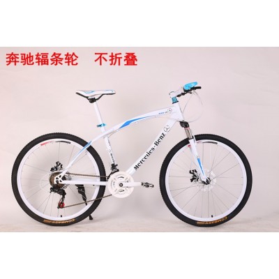 新款山地自行车26寸山地车21速24速27速双碟刹奔驰山地车学生单车图4