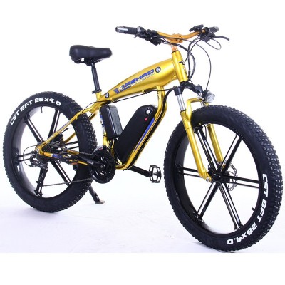 工厂一件代发500W锂电雪地车十二刀一体轮自行车48V15A锂电池