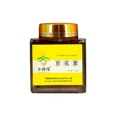 乡蜂缘蜂农百花蜂蜜500克农家小瓶装纯蜂蜜百花蜜原蜜图5