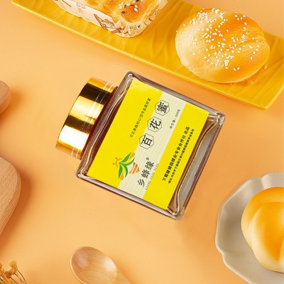 乡蜂缘蜂农百花蜂蜜500克农家小瓶装纯蜂蜜百花蜜原蜜图4