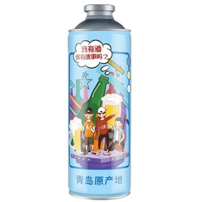 【青岛特产】 啤酒青岛浑浊型琴麦精酿原浆1L桶扎啤小麦浑浊白啤