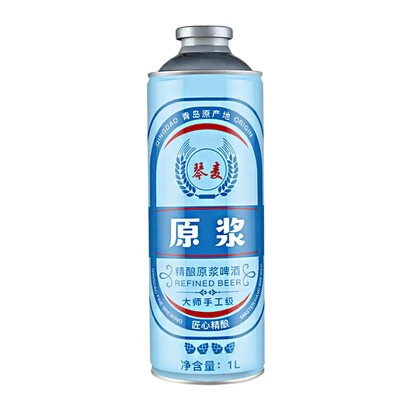 【青岛特产】 啤酒青岛浑浊型琴麦精酿原浆1L桶扎啤小麦浑浊白啤图5